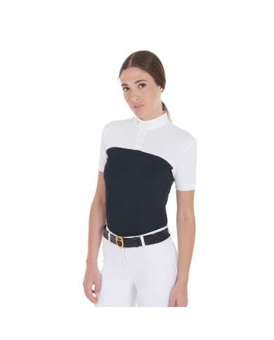 WOMAN POLO SHIRT SS BUTTONS 1/2 MESH