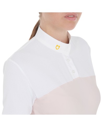 WOMAN POLO SHIRT SS BUTTONS 1/2 MESH