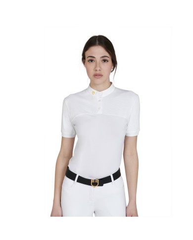 WOMAN POLO SHIRT SS BUTTONS 1/2 MESH