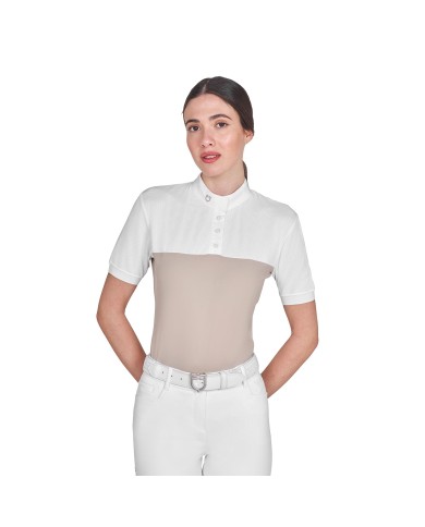 WOMAN POLO SHIRT SS BUTTONS 1/2 MESH