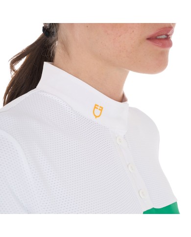 WOMAN POLO SHIRT SS BUTTONS 1/2 MESH