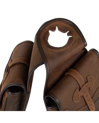 LEATHER POMMEL SADDLE BAG