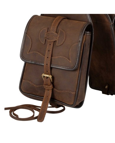 LEATHER POMMEL SADDLE BAG