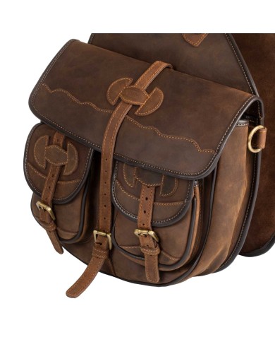 LEATHER SADDLE BAG