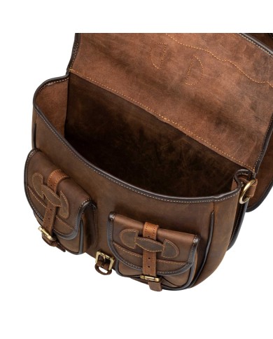 LEATHER SADDLE BAG