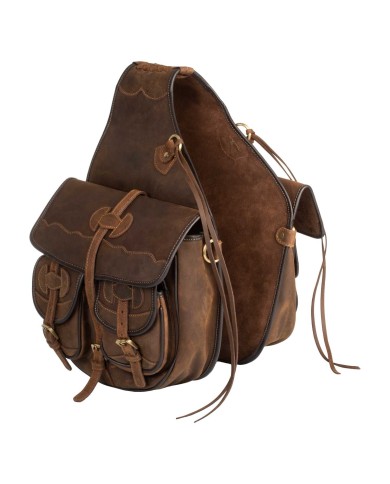 LEATHER SADDLE BAG