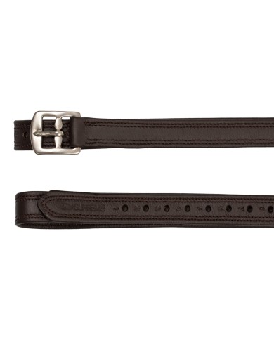 BUFF SOFTY COVERED STIRRUP LEATHER WITH NYLON INSIDE SS CURVED BUCKLE