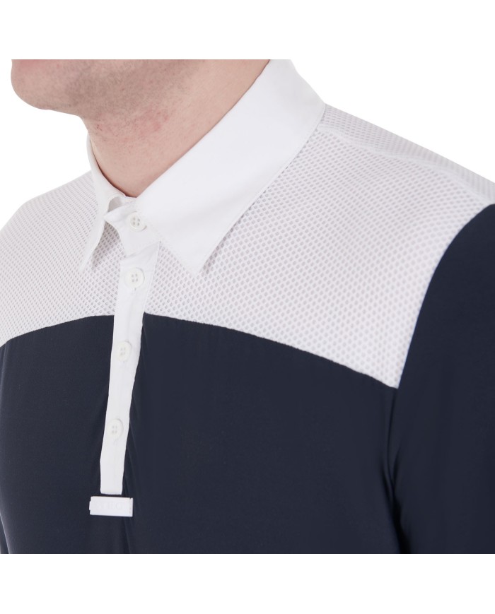 MAN COMPETITION JERSEY LS BUTTONS POLO