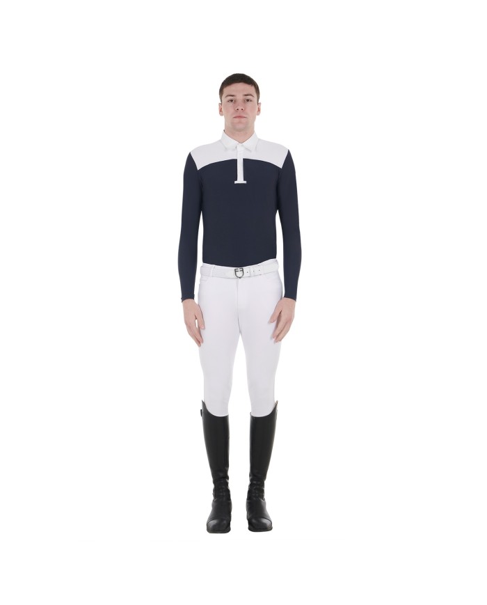 MAN COMPETITION JERSEY LS BUTTONS POLO