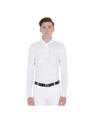 MAN COMPETITION JERSEY LS BUTTONS POLO