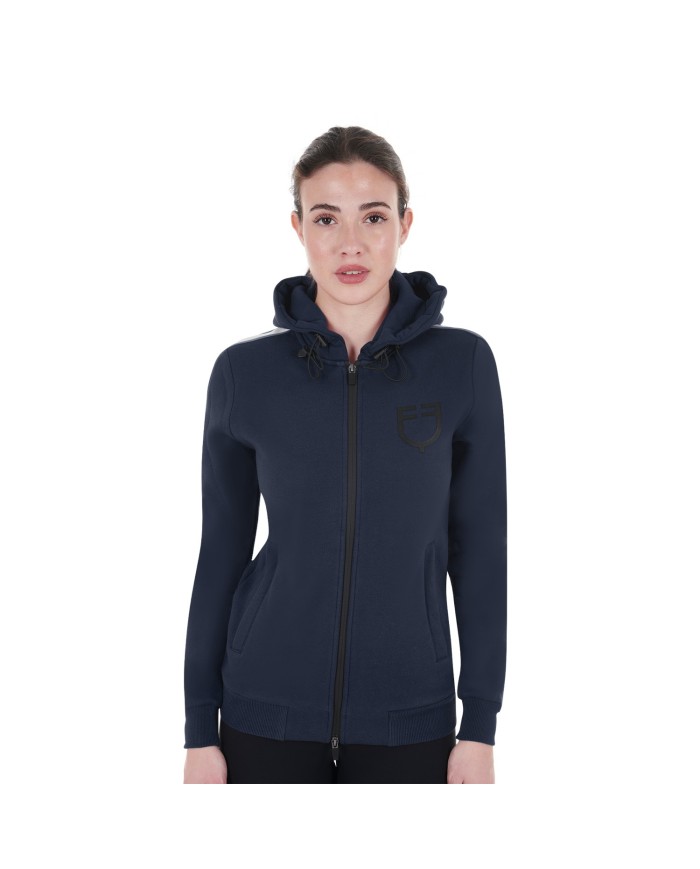 WOMEN S COTTON FLEECE HOODIE ZIP