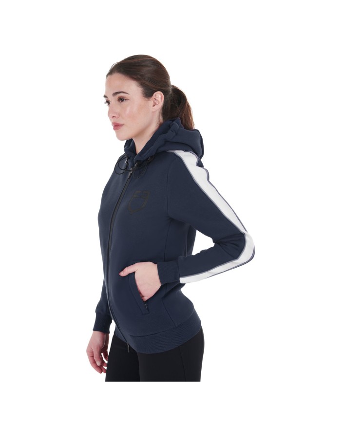 WOMEN S COTTON FLEECE HOODIE ZIP