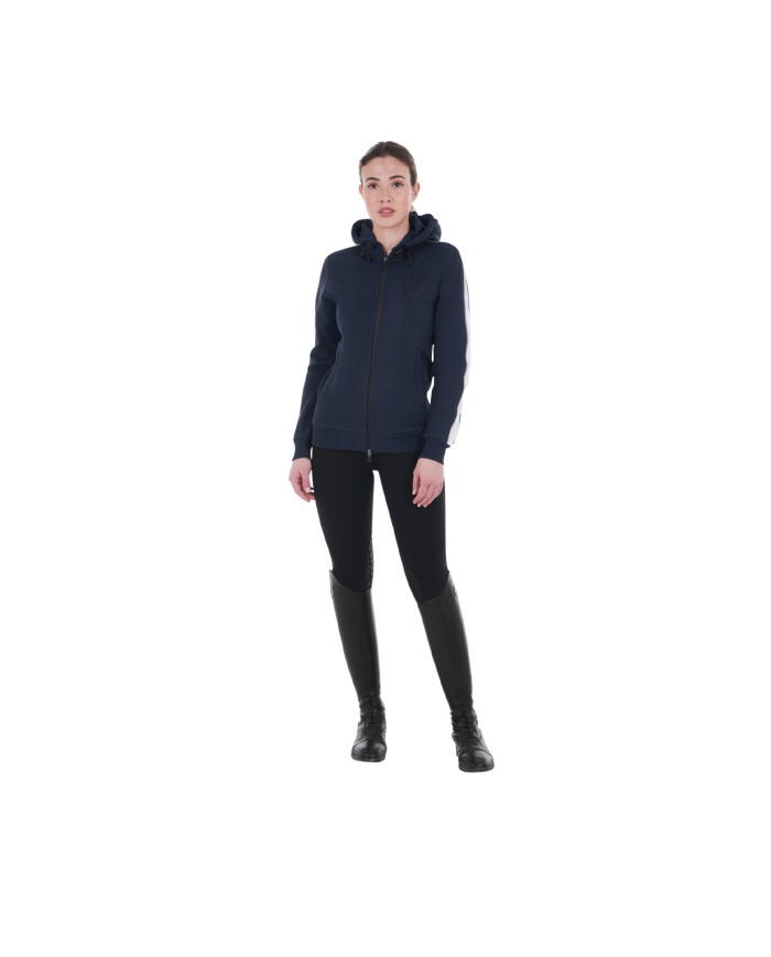 WOMEN S COTTON FLEECE HOODIE ZIP