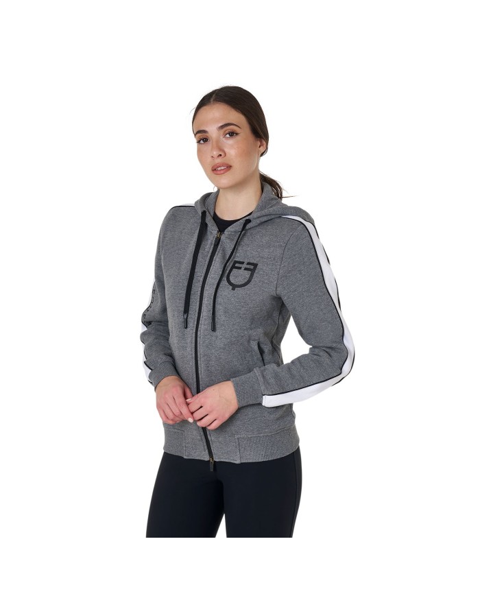 WOMEN S COTTON FLEECE HOODIE ZIP