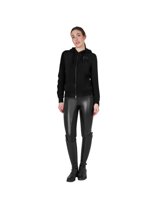 WOMEN S COTTON FLEECE HOODIE ZIP