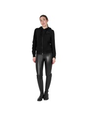 WOMEN S COTTON FLEECE HOODIE ZIP