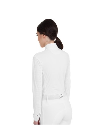 WOMEN S HUNTER COMPETITITION POLO SHIRT LS BUTTONS