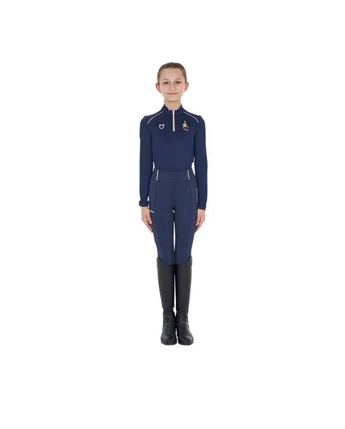 KID S TECHNICAL TRAINING POLO LS ZIP EQUESTROxFISE