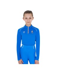 KID S TECHNICAL TRAINING POLO LS ZIP EQUESTROxFISE