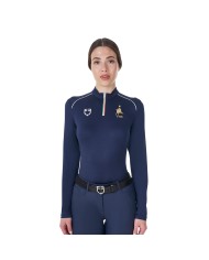 WOMEN S TECHNICAL TRAINING POLO LS ZIP EQUESTROxFISE
