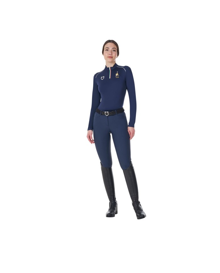 WOMEN S TECHNICAL TRAINING POLO LS ZIP EQUESTROxFISE