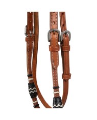BICOLOR BOSAL SET WITH HORSEHAIR MECATE REINS
