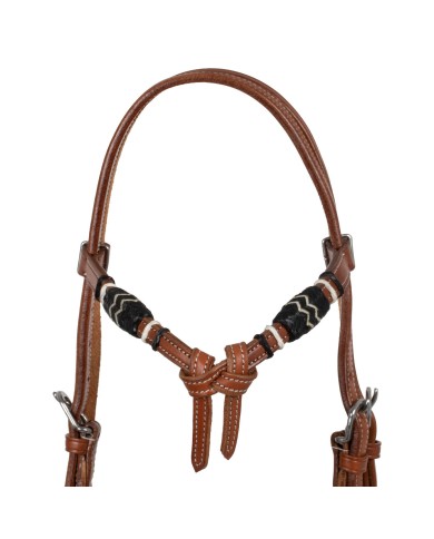 BICOLOR BOSAL SET WITH HORSEHAIR MECATE REINS