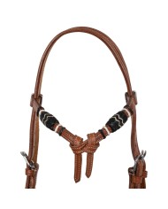 BICOLOR BOSAL SET WITH HORSEHAIR MECATE REINS