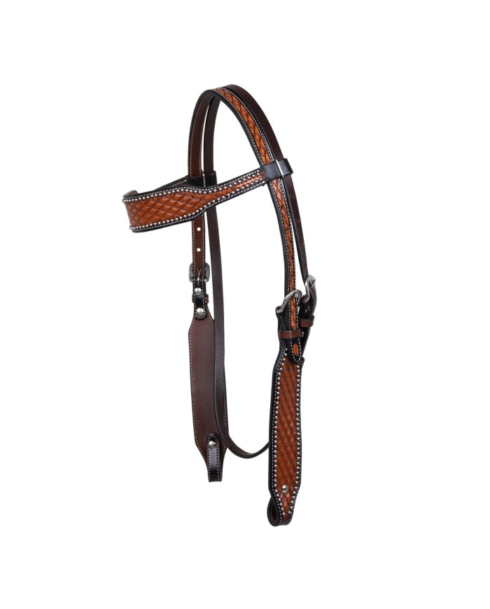 POOL S HEADSTALL WITH PREMIUM BASKET TOOLING