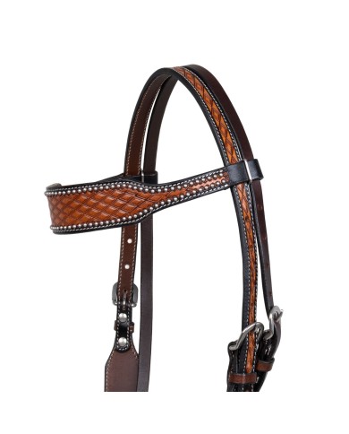 POOL S HEADSTALL WITH PREMIUM BASKET TOOLING