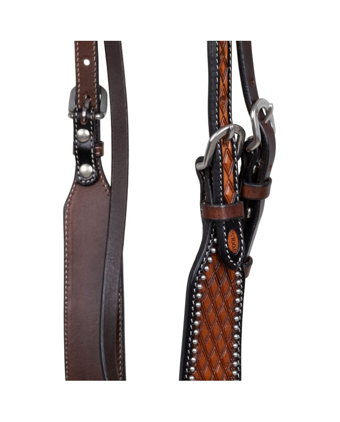 POOL S HEADSTALL WITH PREMIUM BASKET TOOLING