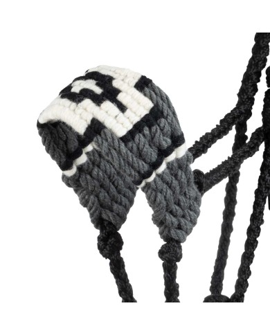 DIAMOND DESIGN MOHAIR ROPE HALTER