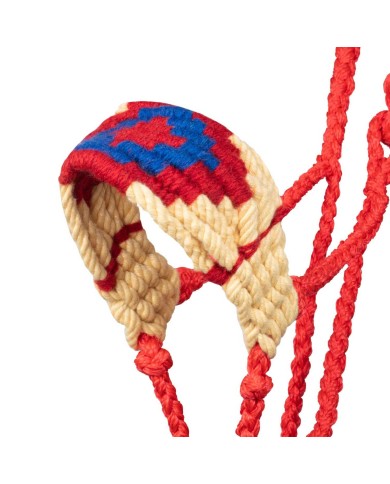 DIAMOND DESIGN MOHAIR ROPE HALTER
