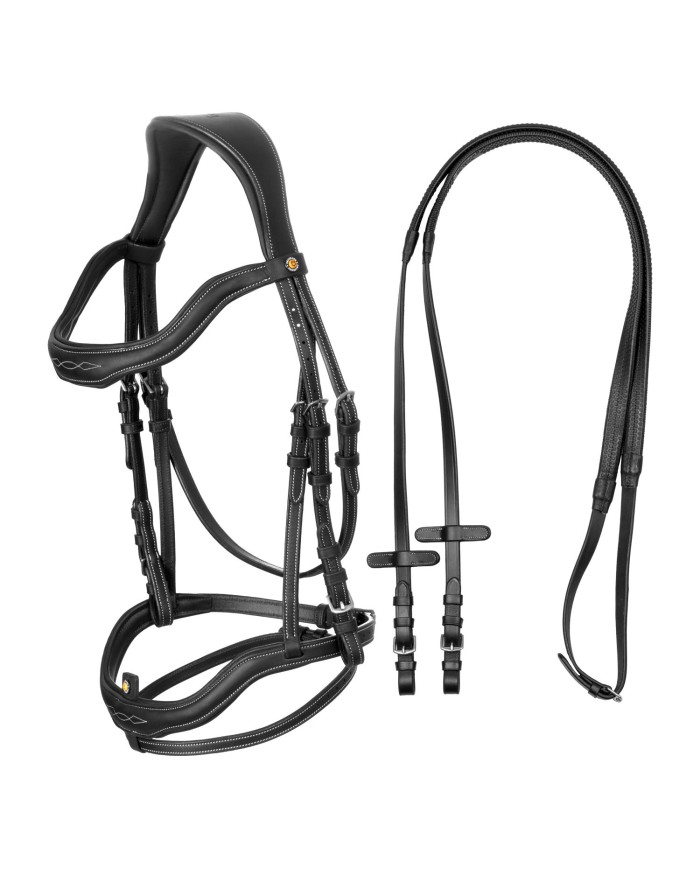 SOFT LEATHER FANCY STITCHED ENGLISH BRIDLE