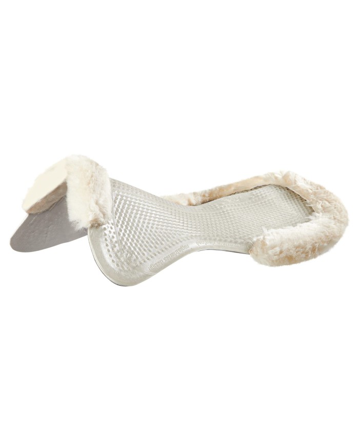 THERAPEUTIC GEL PAD CUT OUT 1/2 SHEEPSKIN EDGE W/DRI-LEX