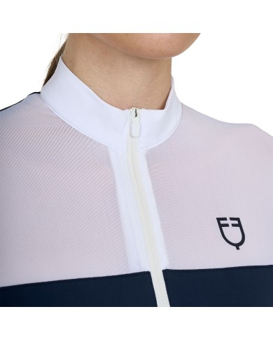 WOMEN S MICRO MESH POLO SHIRT LS ZIP