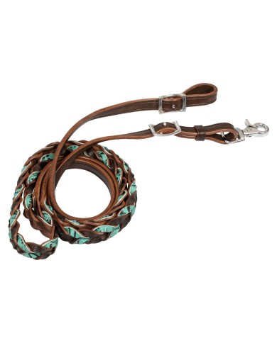 BRAIDED LEATHER DECORATIONS REINS