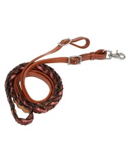 BRAIDED LEATHER DECORATIONS REINS