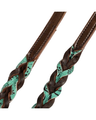 BRAIDED LEATHER DECORATIONS REINS