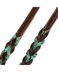 BRAIDED LEATHER DECORATIONS REINS