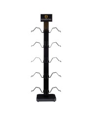 HELMET DISPLAY RACK STEEL WITH POWDER COATED 20PCS HOLDERS (2pz)