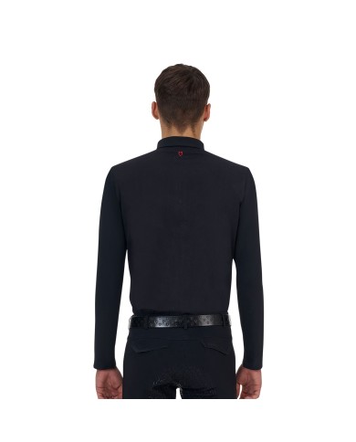 MEN S TRAINING RIDERTECHNOLOGY POLO SHIRT LS WITH ZIP