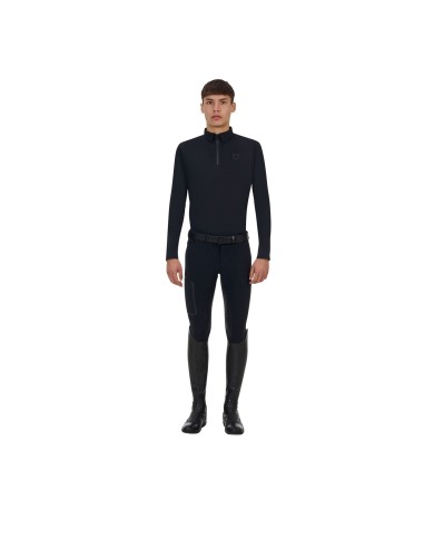 MEN S TRAINING RIDERTECHNOLOGY POLO SHIRT LS WITH ZIP
