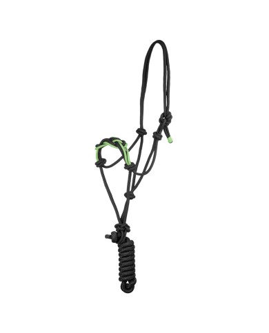FANCY BRAIDED NOSE ROPE ROPE HALTER W/LEAD