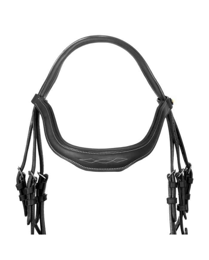 SOFT LEATHER FANCY STITCHED ENGLISH BRIDLE
