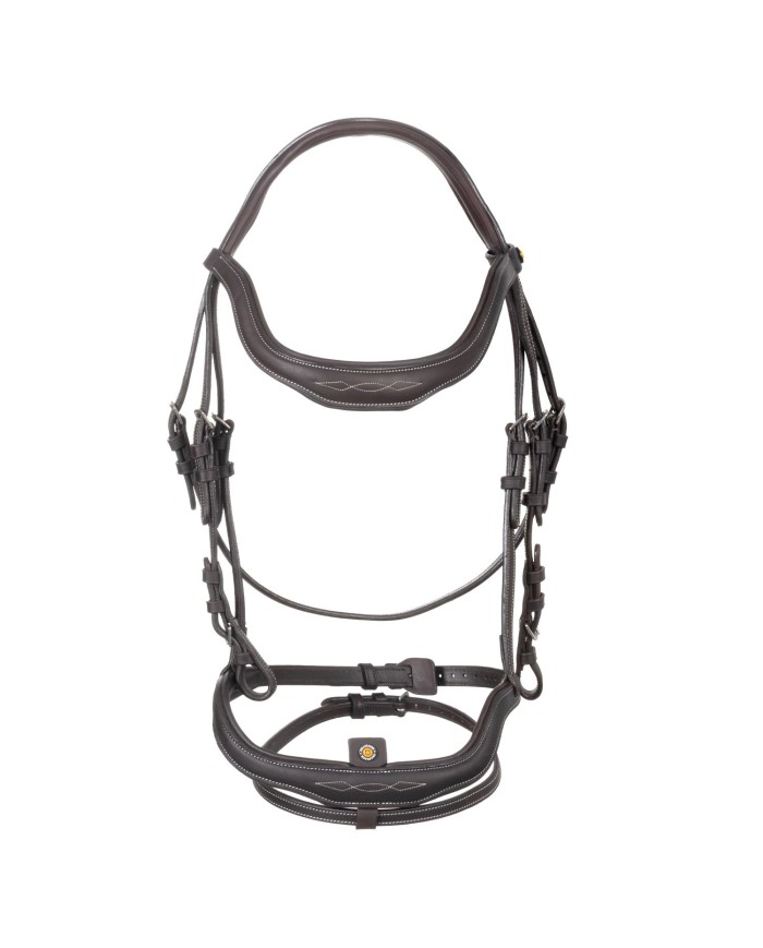 SOFT LEATHER FANCY STITCHED ENGLISH BRIDLE