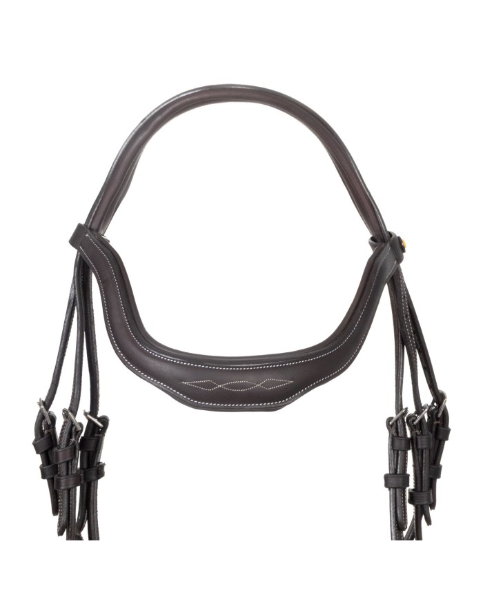 SOFT LEATHER FANCY STITCHED ENGLISH BRIDLE
