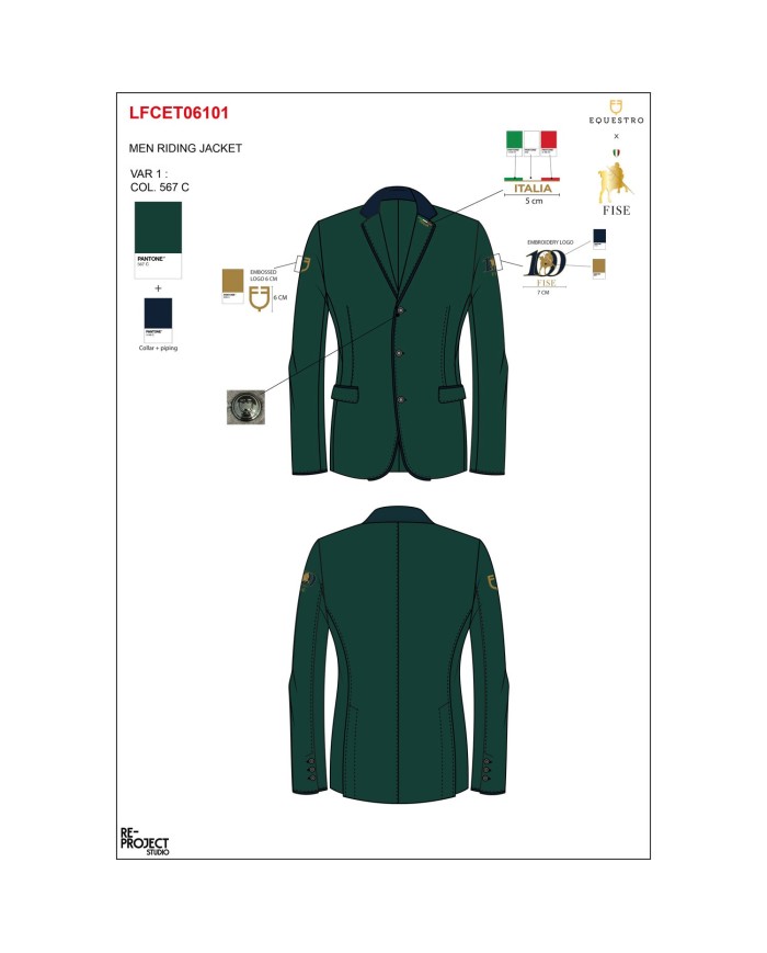 MEN S EXCLUSIVE RIDING JACKET EQUESTROxFISE CENTENARY