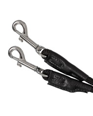 ITALIAN LEATHER AND ROUND NYLON THIEDEMANN REINS