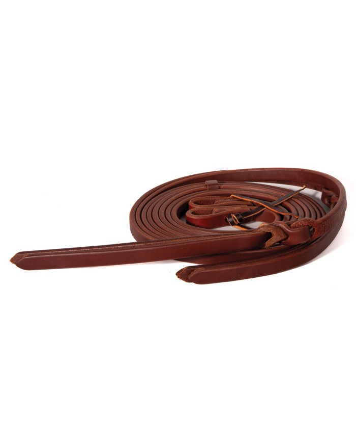 POPPER TAIL HEAVY OILED SPLIT REINS 5/8